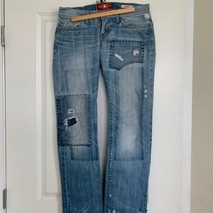 Y2K Patchwork Lucky Brand Jeans